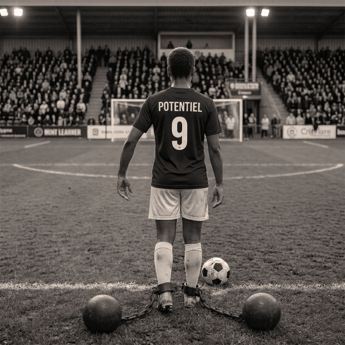 Le footballeur enfermé